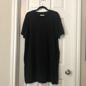 madewell black t shirt dress